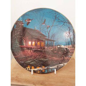 Collector's plate, Hadley house, "Moonlight Retreat" by Terry Redlin.